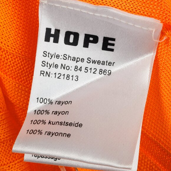 Hope Shape Orange Ribbed Turtleneck Sweater - Picture 8 of 11